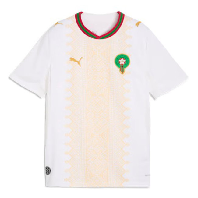 2026-2027 Morocco Away Shirt (Kids) (Ziyech 7)-SoccerKits Hub | Buy Soccer Jerseys Online